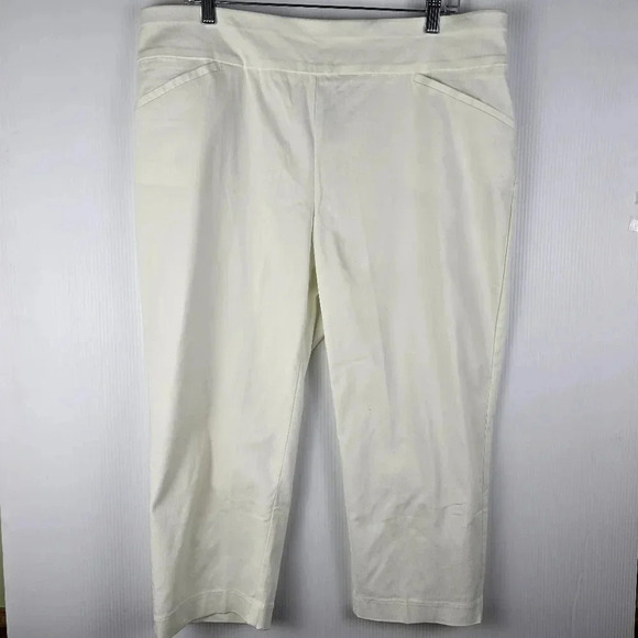 Chico's perfect stretch white capri size 3 - Picture 1 of 8